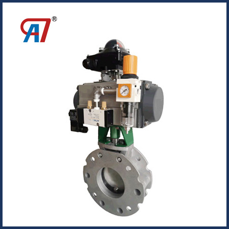 What is a pneumatic butterfly valve?