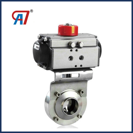 Structural features of clip pneumatic butterfly valve